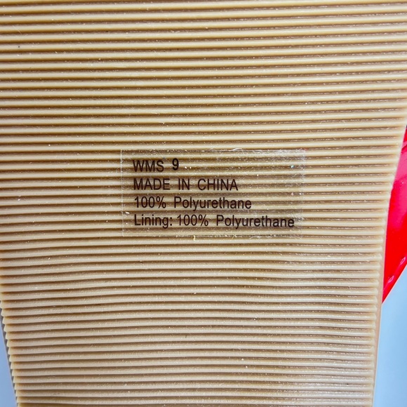 Talbots Womens Mari Red Patent Starfish Beach Theme Flip Flops Thongs Sz 9 NWT - Picture 6 of 8